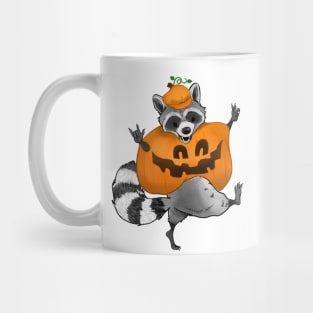 Roosevelt Raccoon is a Jack-o-Lantern Mug